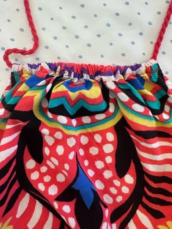 Flying Tomato Boho Halter Top Paisley Print Open Back Tie - Picture 5 of 7